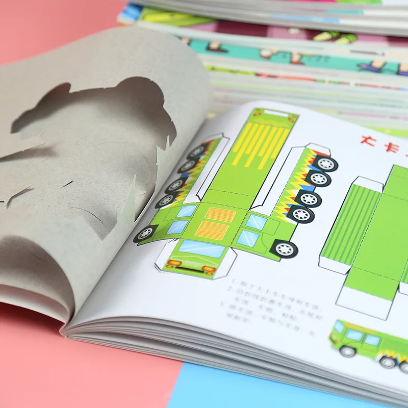 Children manual origami books funny parent child game pictures book Cube 3D paper diy for kids|Поделки своими руками| |