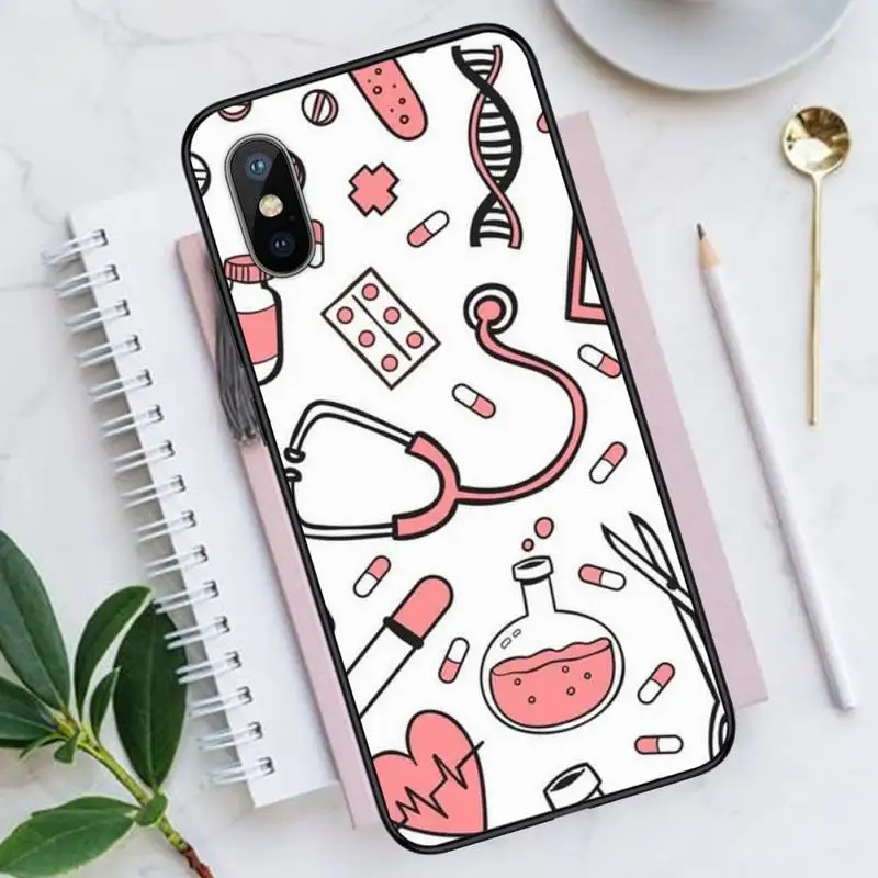 

Medicine Doctor Nurse Phone Cases for iPhone 11 12 pro XS MAX 8 7 6 6S Plus X 5S SE 2020 XR Luxury brand shell funda coque