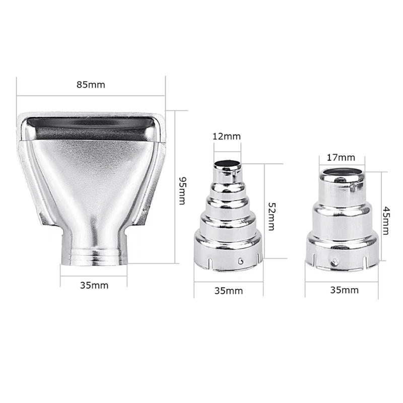 

5pcs Nozzles Electric Kit Heat Air Gu-ns Nozzles Heat Gu-n Nozzles Hot Air Gu-n Accessories Shrink Wrap