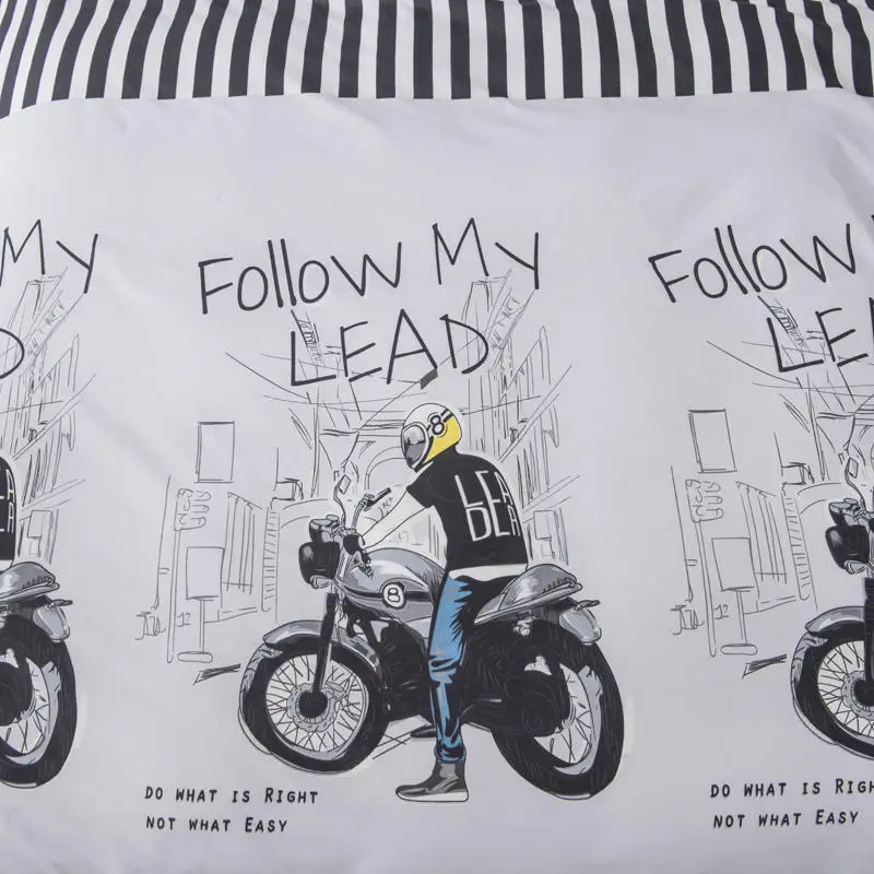 Серый цвет пододеяльник простыня наволочка набор королева размер с принтом