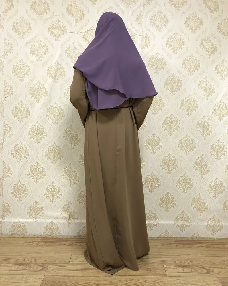 Арабское мусульманское платье Дубай женское длинное на шнуровке кимоно |