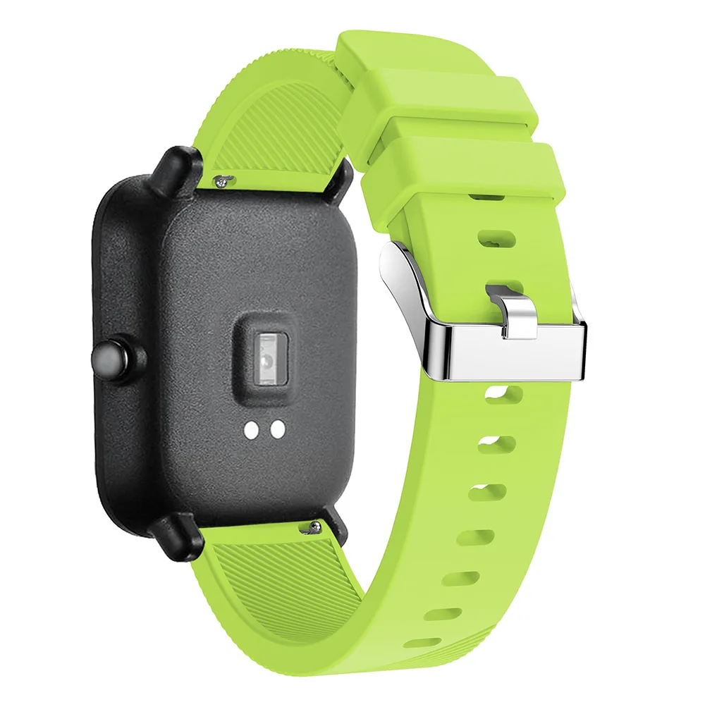 20 мм силиконовый ремешок для наручных часов Xiaomi Huami Amazfit GTS Bip BIT PACE Lite спортивный