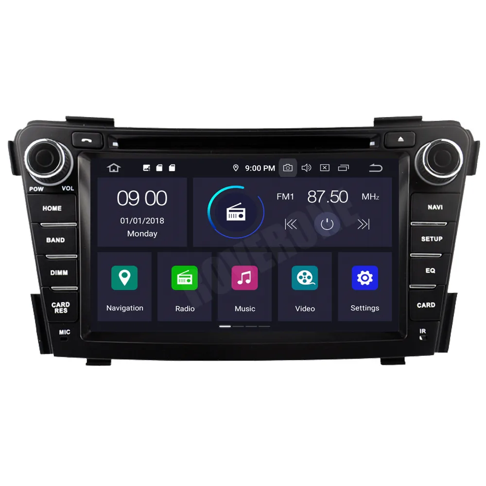 Автомагнитола RoverOne для Hyundai i40 стерео система под управлением Android 10 с DVD GPS