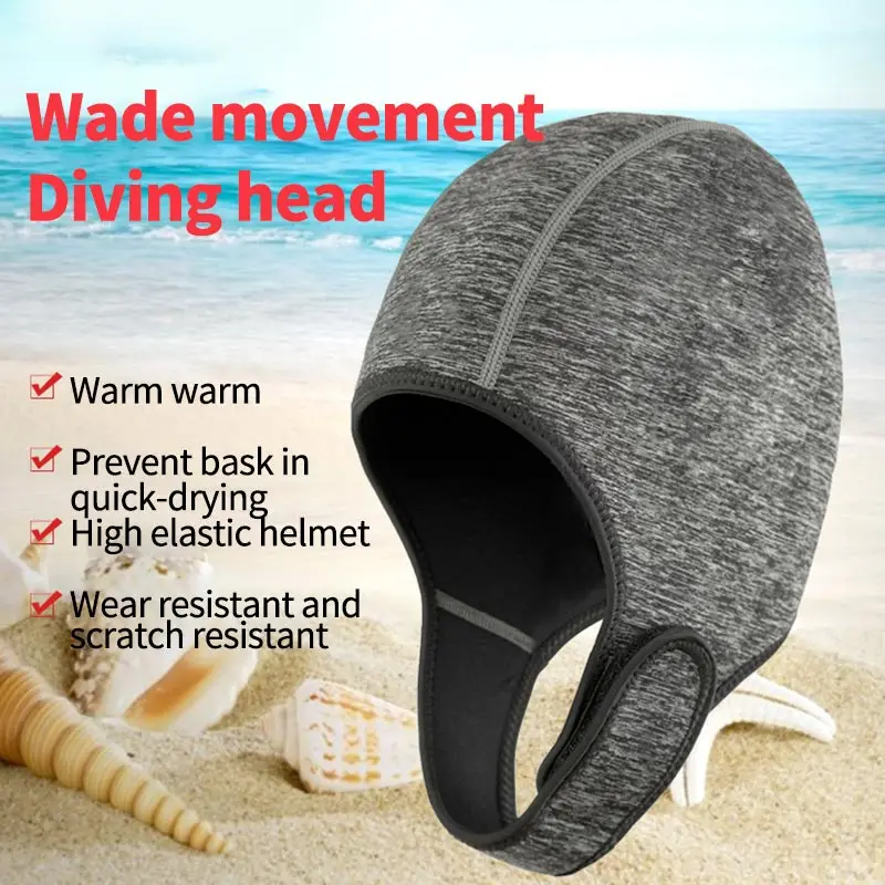 

Waterproof Diving Hat 3D Elastic Diving Headband Anti-Sunlight Diving Head Cover Outdoor Seaside Surfing Swimming Cap