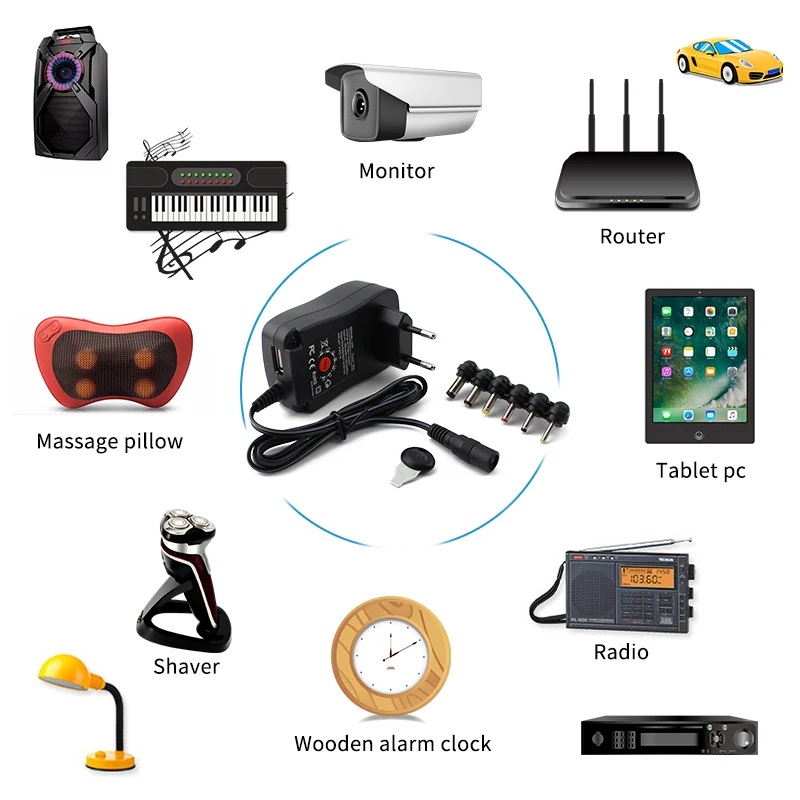 Настраиваемый преобразователь источника питания USB 220 В переменного/постоянного