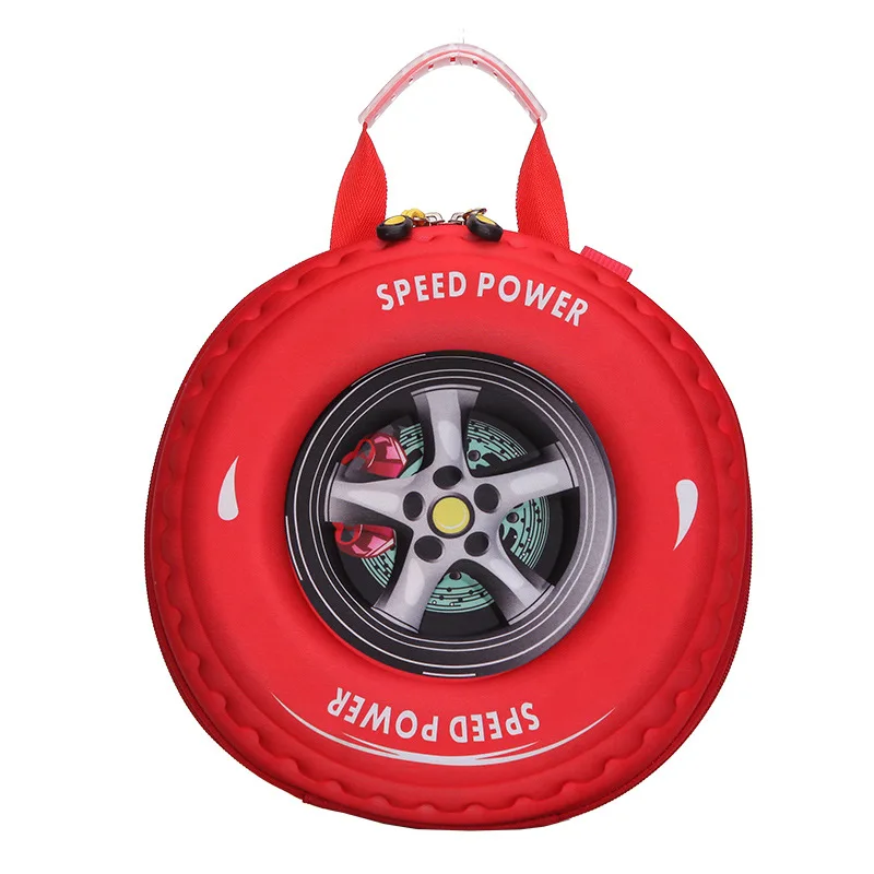 Креативный Детский рюкзак с объемными шинами милый школьный в форме колеса