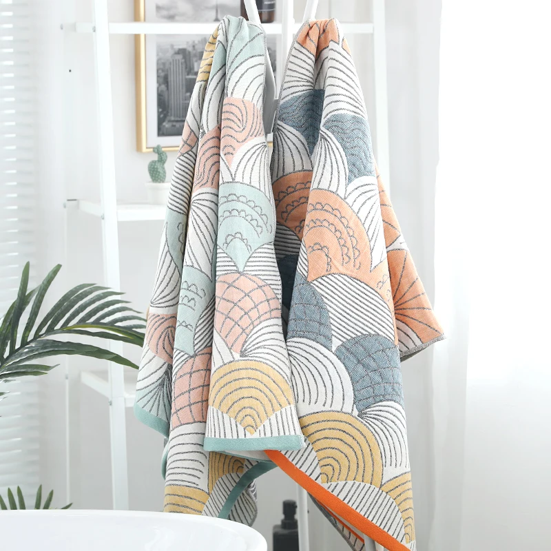 

Cute Fashion Bath Towel Cotton Large Soft Simple Summer Bath Towel Adults Portable Strandlaken Bathroom Products DI50YJ