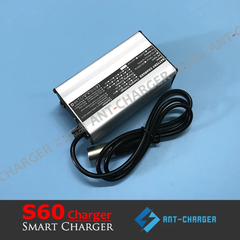 Герметичное 54 75 в 1A умное зарядное устройство для 45 В/48 15s LiFePO4 LFE LFP LiFe Battery Pack 3 65 * = |