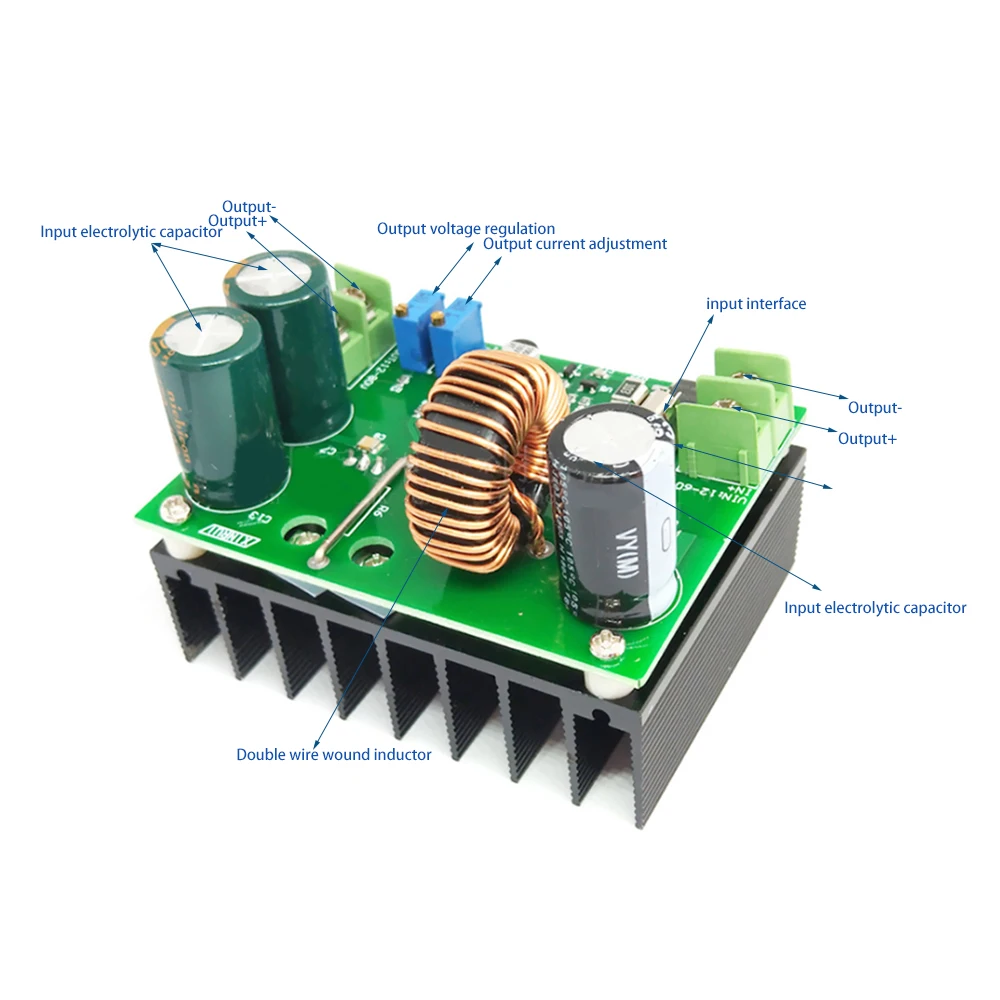 

600W 10-60V to 12-80V Adjustable Step-up Voltage Regulator Auto Power Supply Transformer