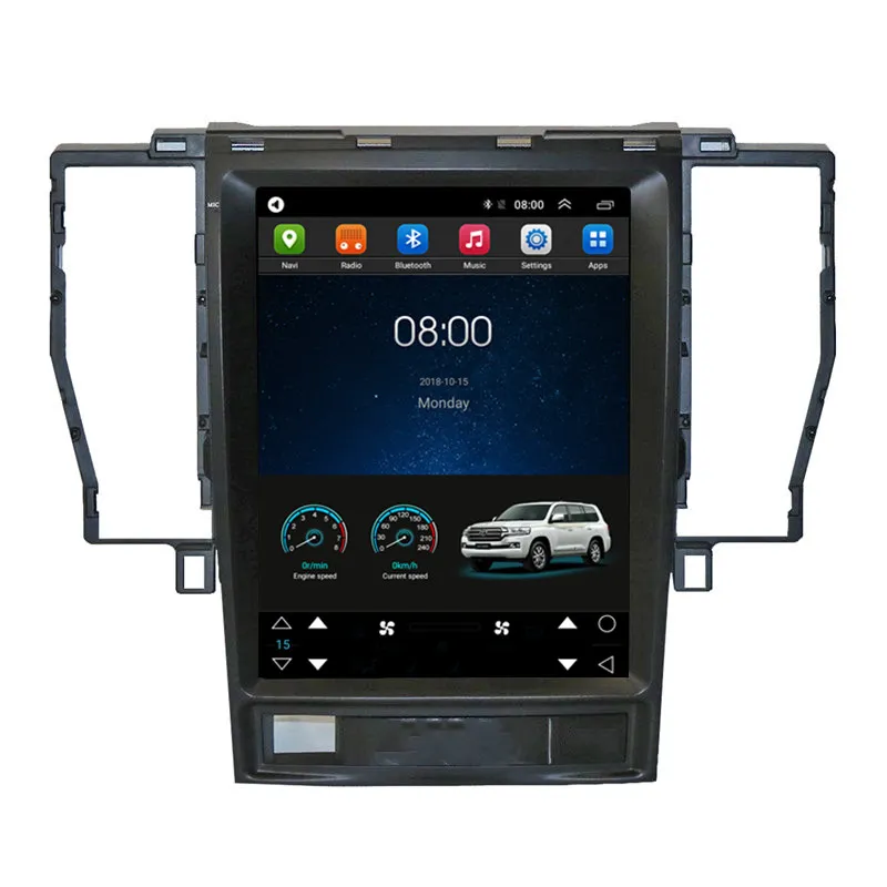 12," Tesla стиль Автомобильная магнитола на андроид радио аудио, dvd, gps навигационное головное устройство Sat Nav для Toyota Crown 2005 2006 2007 2008 2009