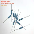 Металлопленочный резистор 2 Вт, 20 шт.лот, 1R  1 м 1% 100R 220R 330R 1K 2,2 K 3,3 K 4,7 K 6,8 K 10K 20K 47K 100 220 470 680 2K2 3K3 4K7 ohm