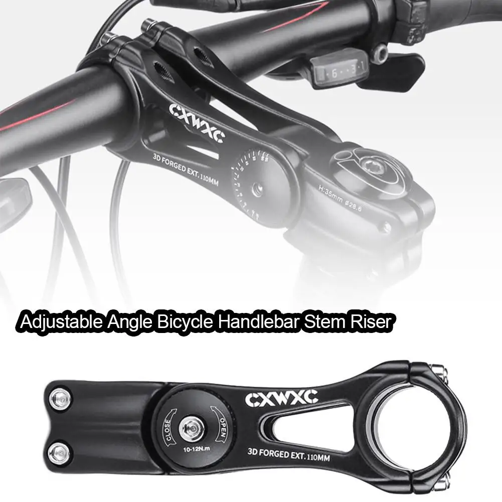

S/M/L Bike Handlebar Stem Aluminum Alloy Adjustable Angle Bicycle MTB Fork Stem