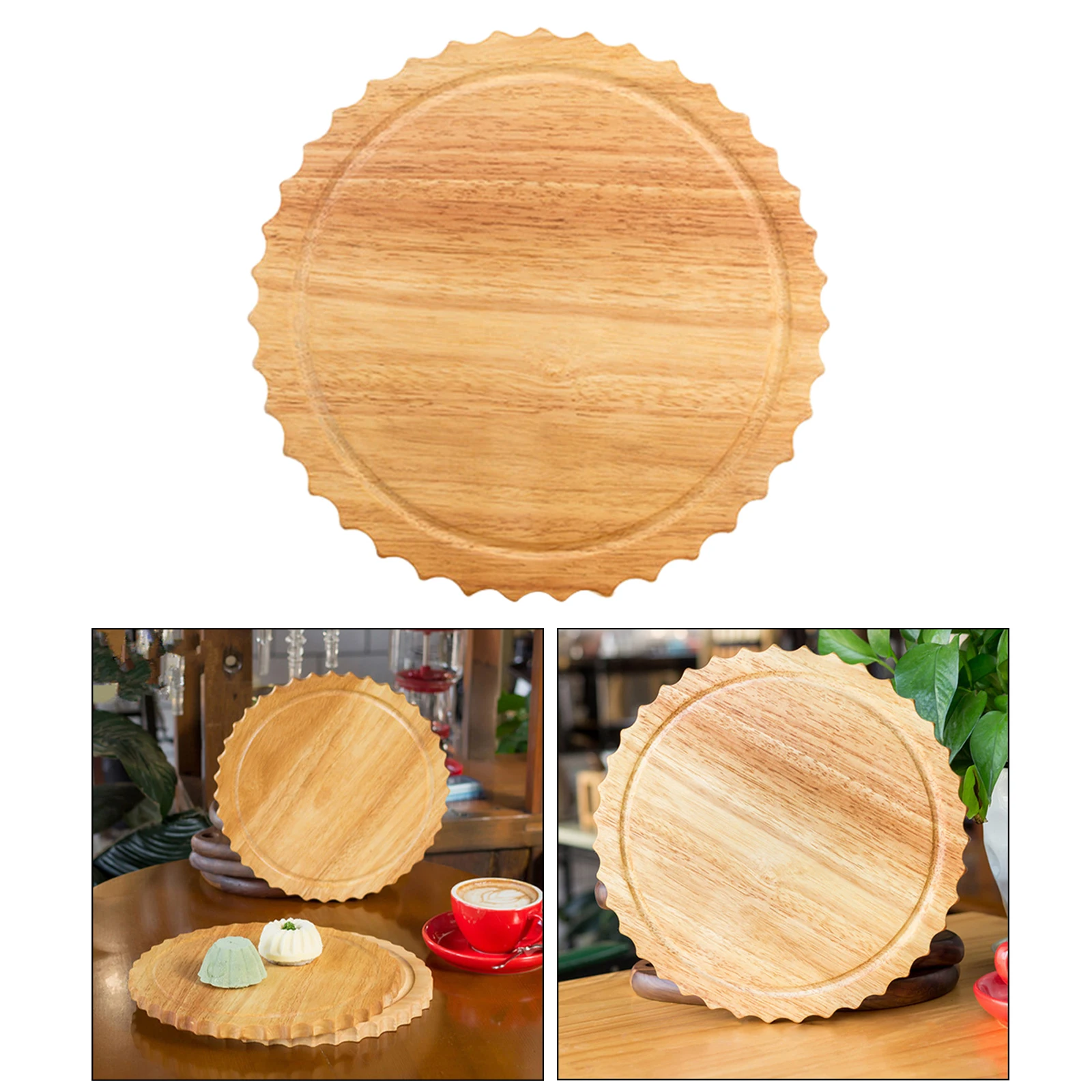 11 inches Round Wooden Cutting Chopping Board Pizza Peel Bread Cake Fruit Serving Tray Storage Organizer Utensils | Дом и сад