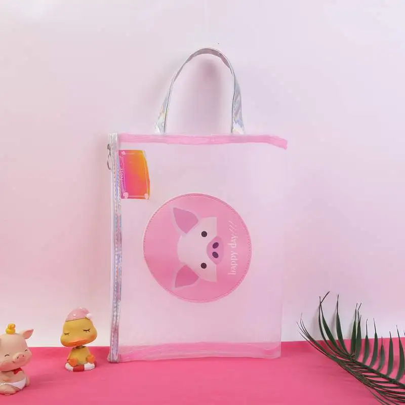 Сетчатая Прозрачная Сумка для документов на молнии Студенческая портативная