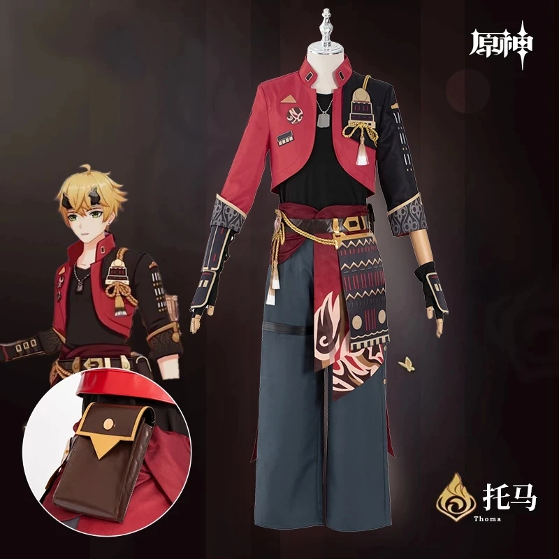 

COSLEE Genshin Impact Inazuma Thoma игровой костюм для ролевых игр костюм для косплея Хэллоуин