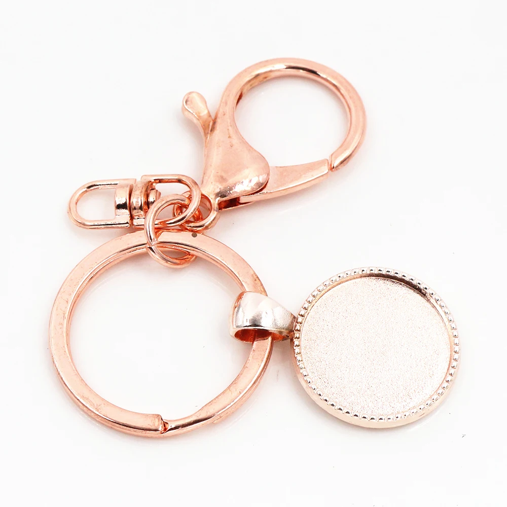 20 мм Внутренний размер розового золота цвет Камея установочная база Ручная