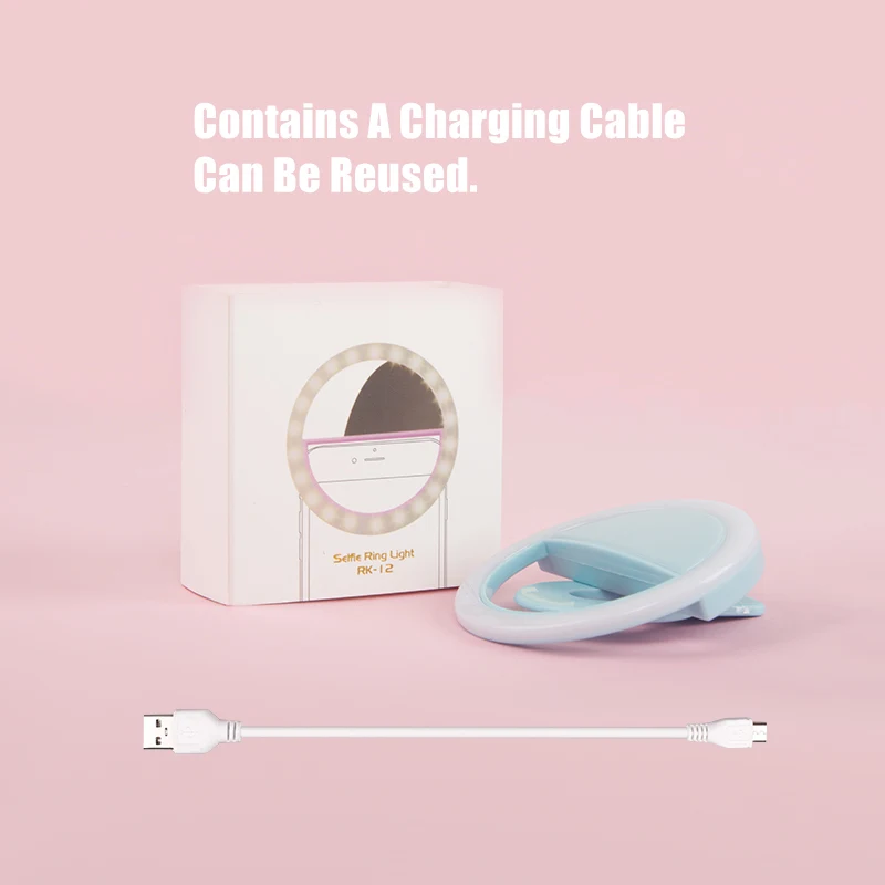 Универсальная светодиодная Кольцевая вспышка для селфи портативная лампа с 36