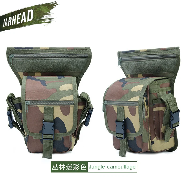 JungleCamo Горячая тактическая уличная спортивная сумка для езды на ногах, военная Спортивная поясная сумка, охотничье оружие, водонепроницаемая сумка на бедро, многоцелевой - Цвет: JungleCamo