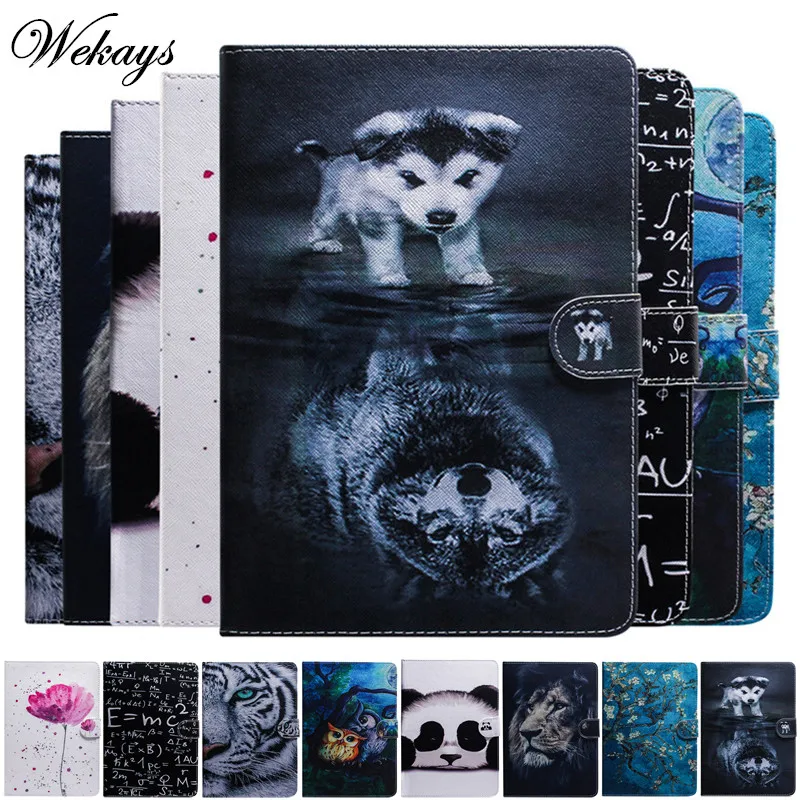 Чехол Wekays для Huawei MediaPad M5 Lite 10 1 19 W09 с мультяшным рисунком кожаный чехол чехол|Чехлы
