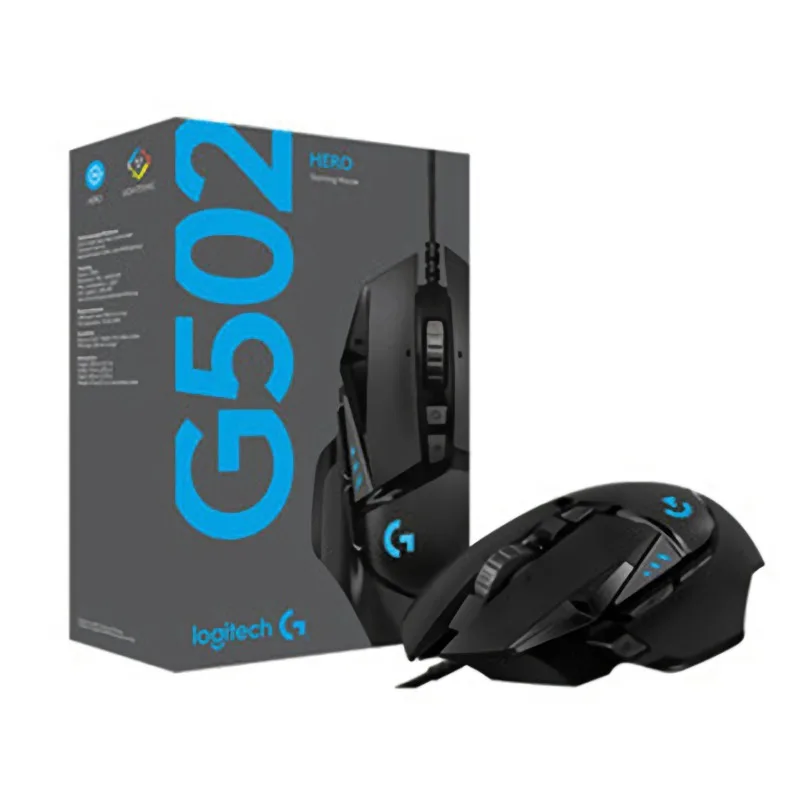 Проводная игровая мышь Logitech G502 LIGHTSPEED с сенсором HERO 16K совместимая PowerPlay