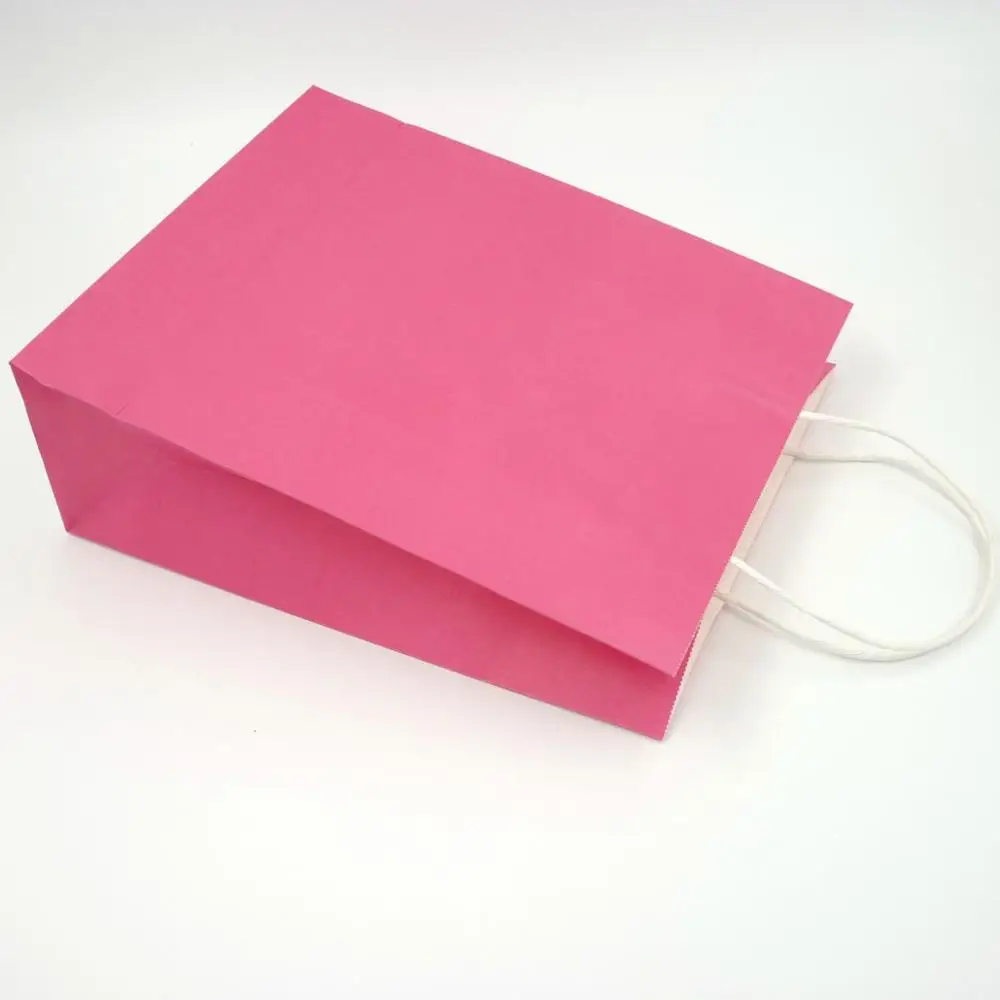 Фото 100x Custom Logo Print Pink Color Fashionable Twisted Handle Gift Shopping Bags Kraft Paper Bag Дом и сад 100x Custom Logo Print Pink Color Fashionable Twisted Handle Gift Shopping Bags Kraft Paper Bag Дом и сад