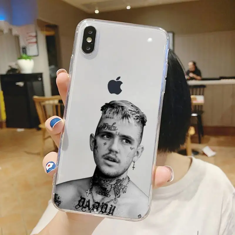 

Lil Peep rock singer star tattoo Phone Case Transparent soft For iphone 5 5s 5c se 6 6s 7 8 11 12 plus mini x xs xr pro max