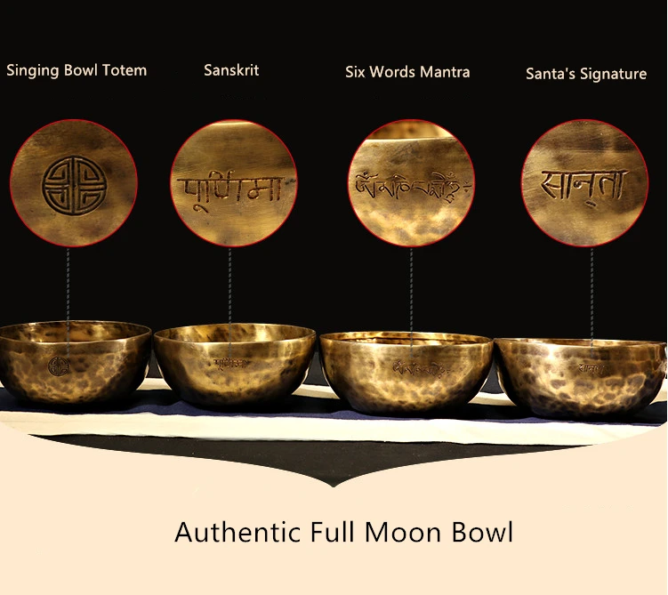 

Nepal Chanting Bowl OM Sound Therapy Hand-made Instrument Copper Tibet Full Moon Big Singing Bowl Yoga Meditation Buddhism Gift
