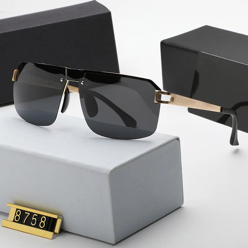 

YJ8758 Goggle Plastic Male Driving Sports Women Dazzling Sunglasses Men Brand Designer Trendy Retro Sun Glasses oculos de sol