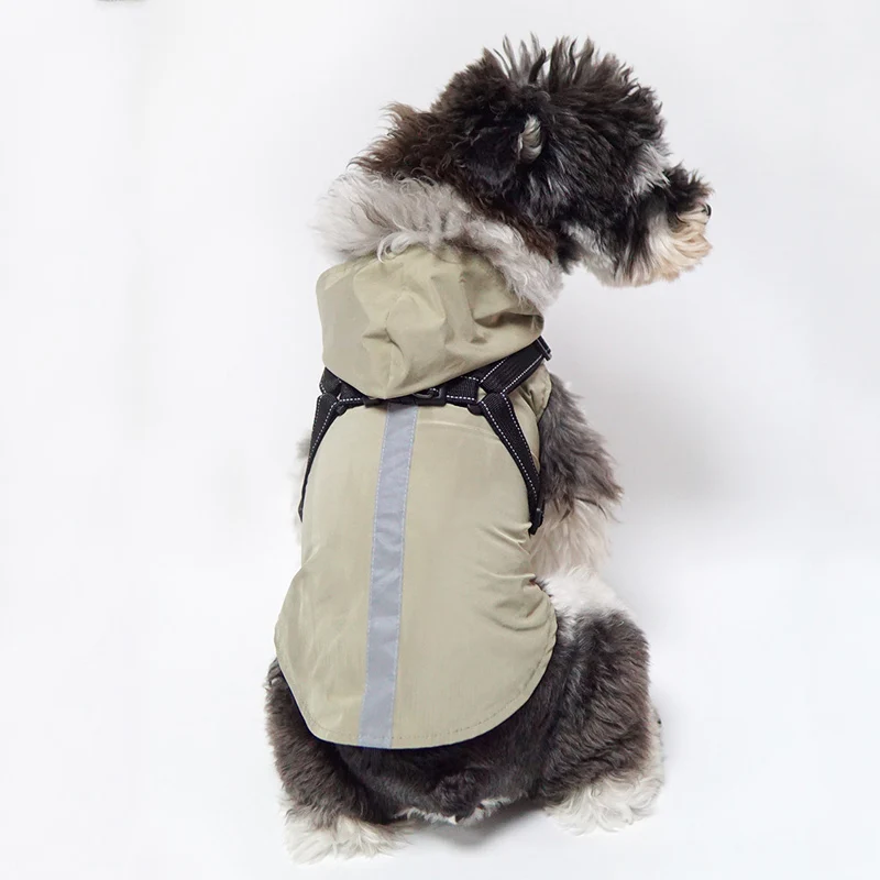 Водонепроницаемый дождевик для домашних питомцев светоотражающая защитная