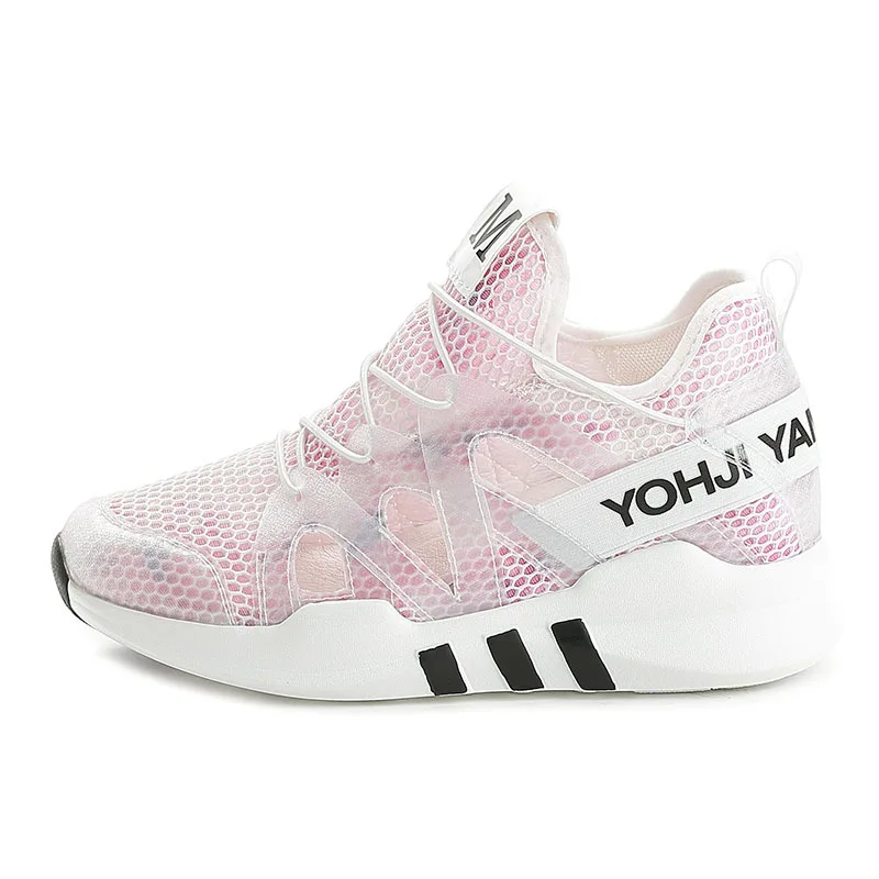 Летние сетчатые сандалии для женщин новинка 2021 дышащие удлиняющие модные белые