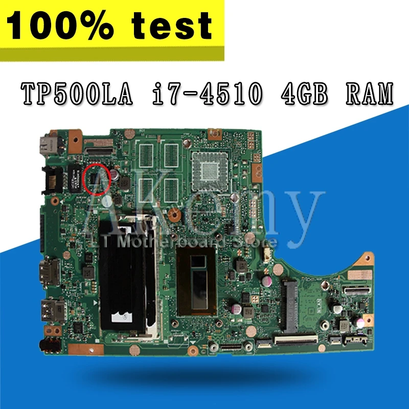 

TP500LA материнская плата REV2.0 i7-4510 4 ГБ для For Asus TP500L TP500LA TP500LN материнская плата для ноутбука TP500LA материнская плата TP500LA материнская плата