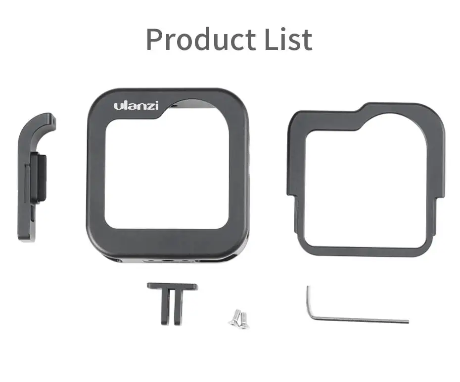 

External Fill Light Microphone Metal Cage for GM-3 GoPro MAX Panoramic Action Camera