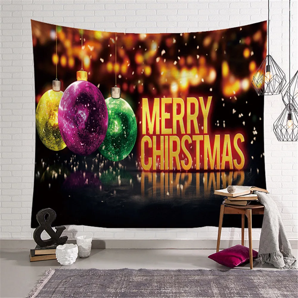 

Christmas Tree Tapestry Wall Hanging Fabric Mural Background Cloth Wall Rugs Towel Beach Fabric Blanket Dorm Living Home Decor