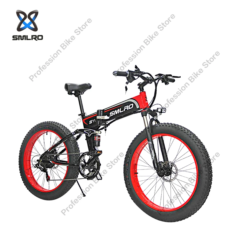 Online SMLRO S11F1 Falten Elektro-bikes 1000W 48V 13 AH Fett 26 Zoll Fahrrad Ebike Berg E Fahrrad Faltbare Motorrad Mtb Radfahren