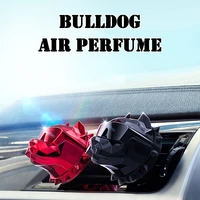 2pcs creative bulldog car air freshener cool box car perfume refill good smell car fragrance perfume scent ornament diffuser