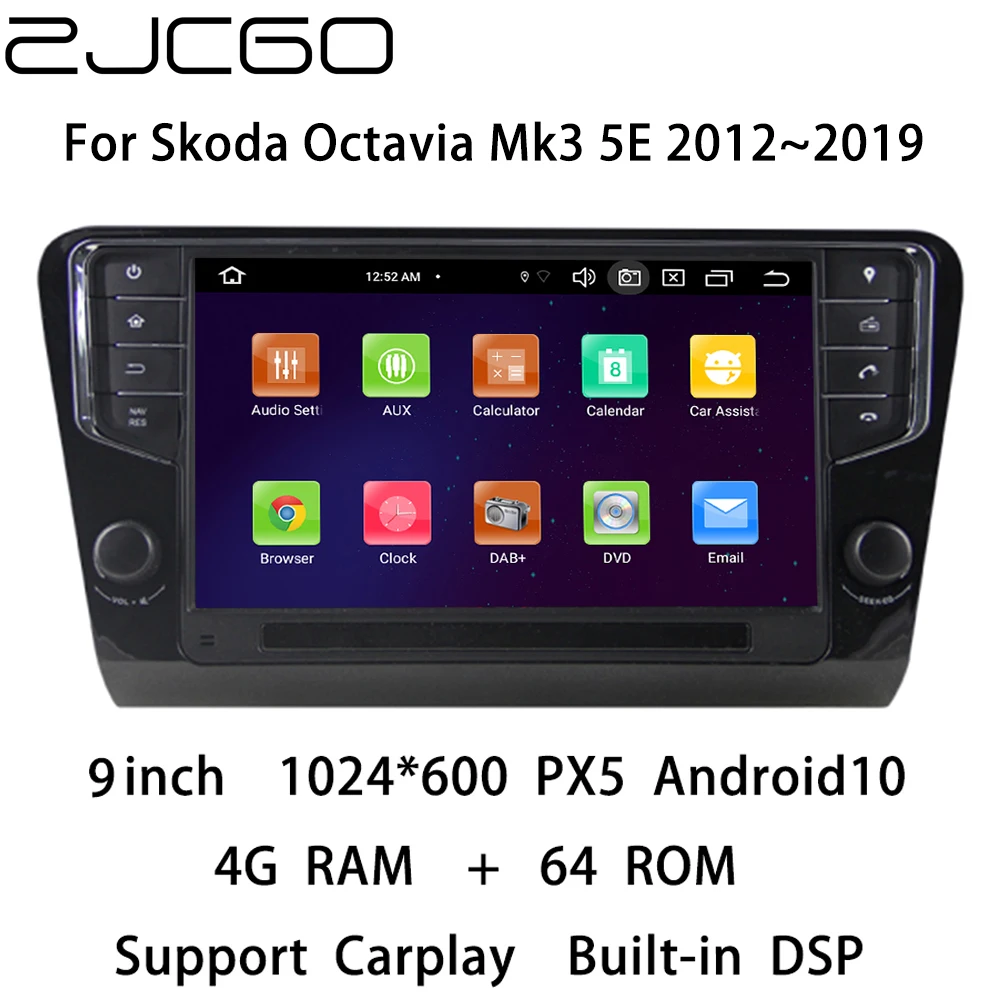 

Car Multimedia Player Stereo GPS DVD Radio Navigation Android Screen for Skoda Octavia Mk3 5E 2012~2019