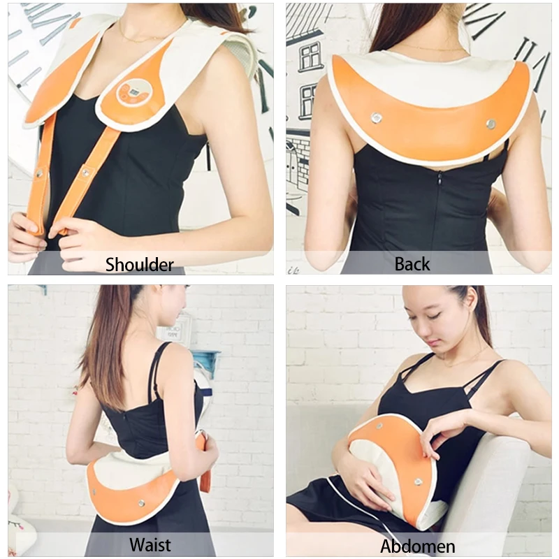 LUYAO Электрический шейный позвонка биение Портативный Массаж шаль