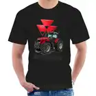 Негабаритная Мужская футболка Massey Ferguson с трактором, белая @ 124384