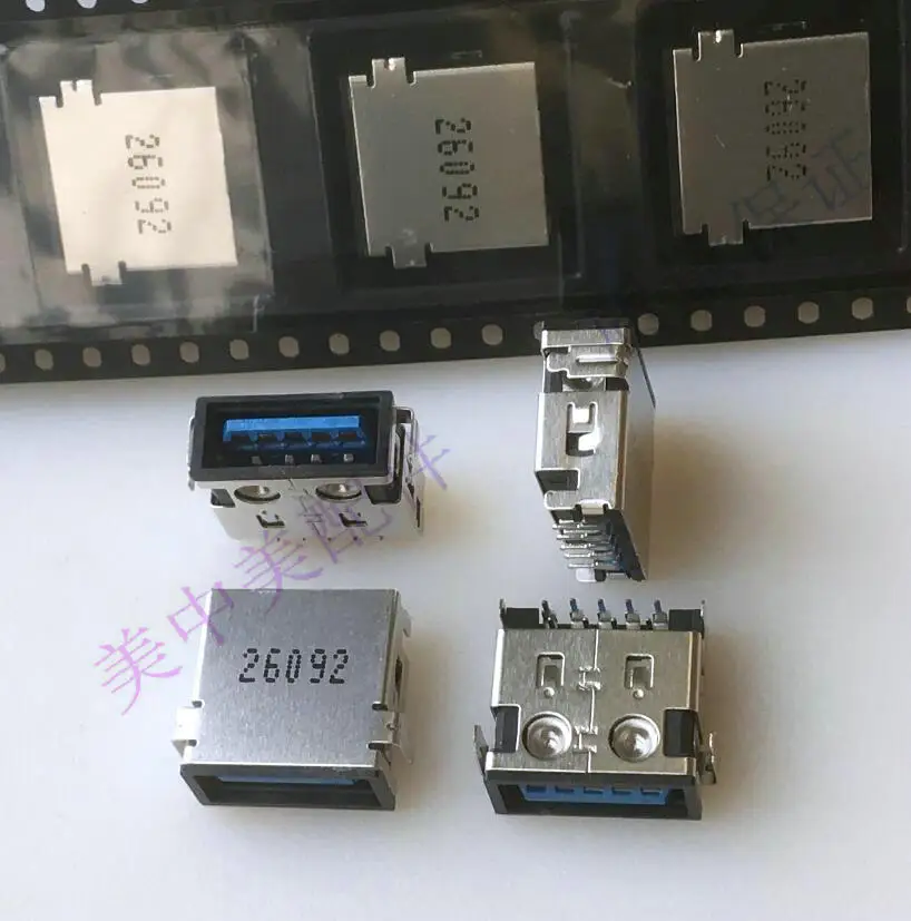 (5 шт.) (один разъем USB 2 0 one USB3.0) Новый 3 гнездовой для ноутбука 4P 9p высокое