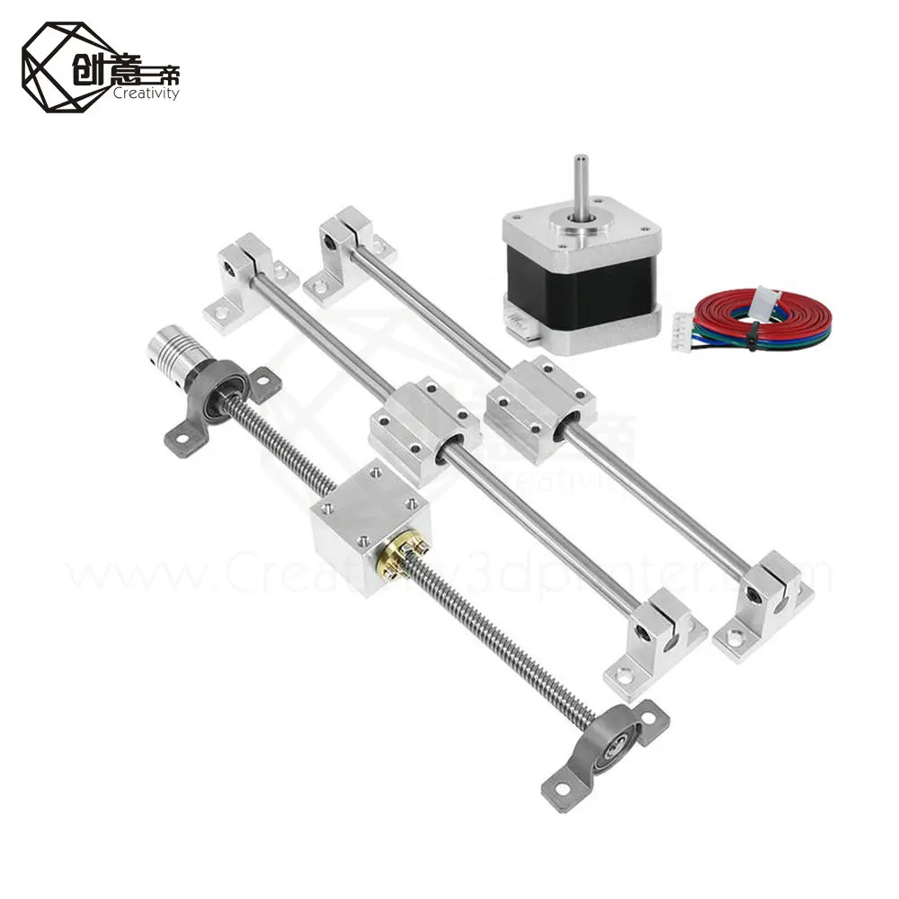 Запчасти для 3d pinter направляющие рельсовые наборы T8 длина ходового винта 500 мм +