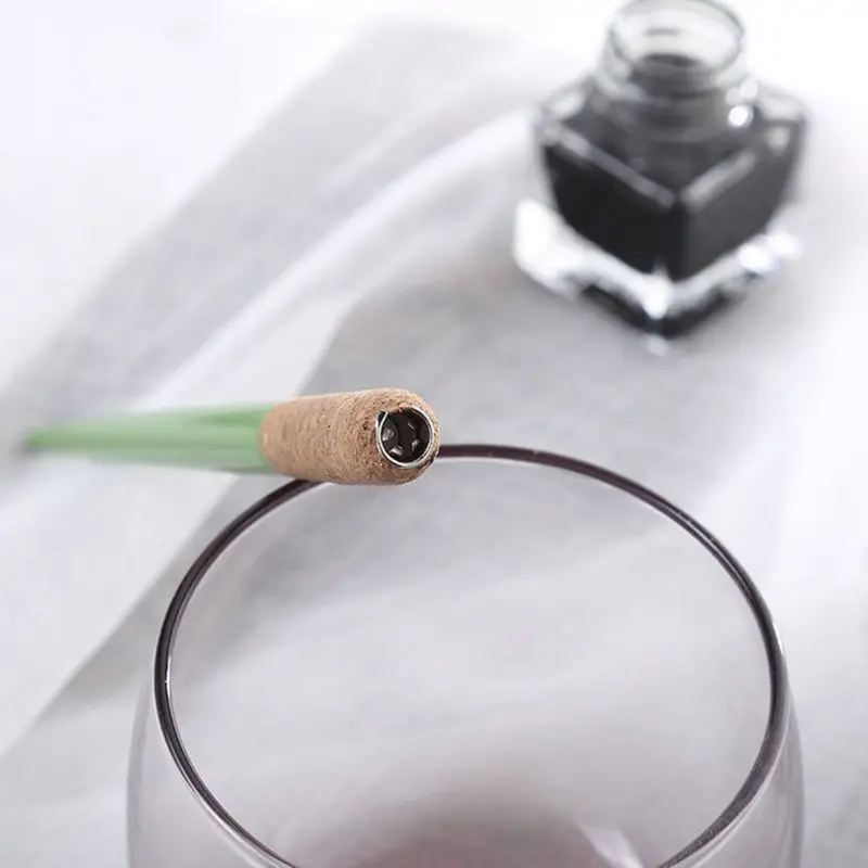 Деревянная ручка для каллиграфии антикварная с косой ручкой инструменты