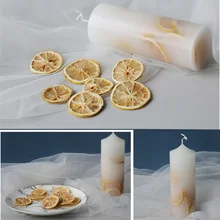 10 шт. сушеный лимон DIY ароматерапия свечи воск ломтик цветок