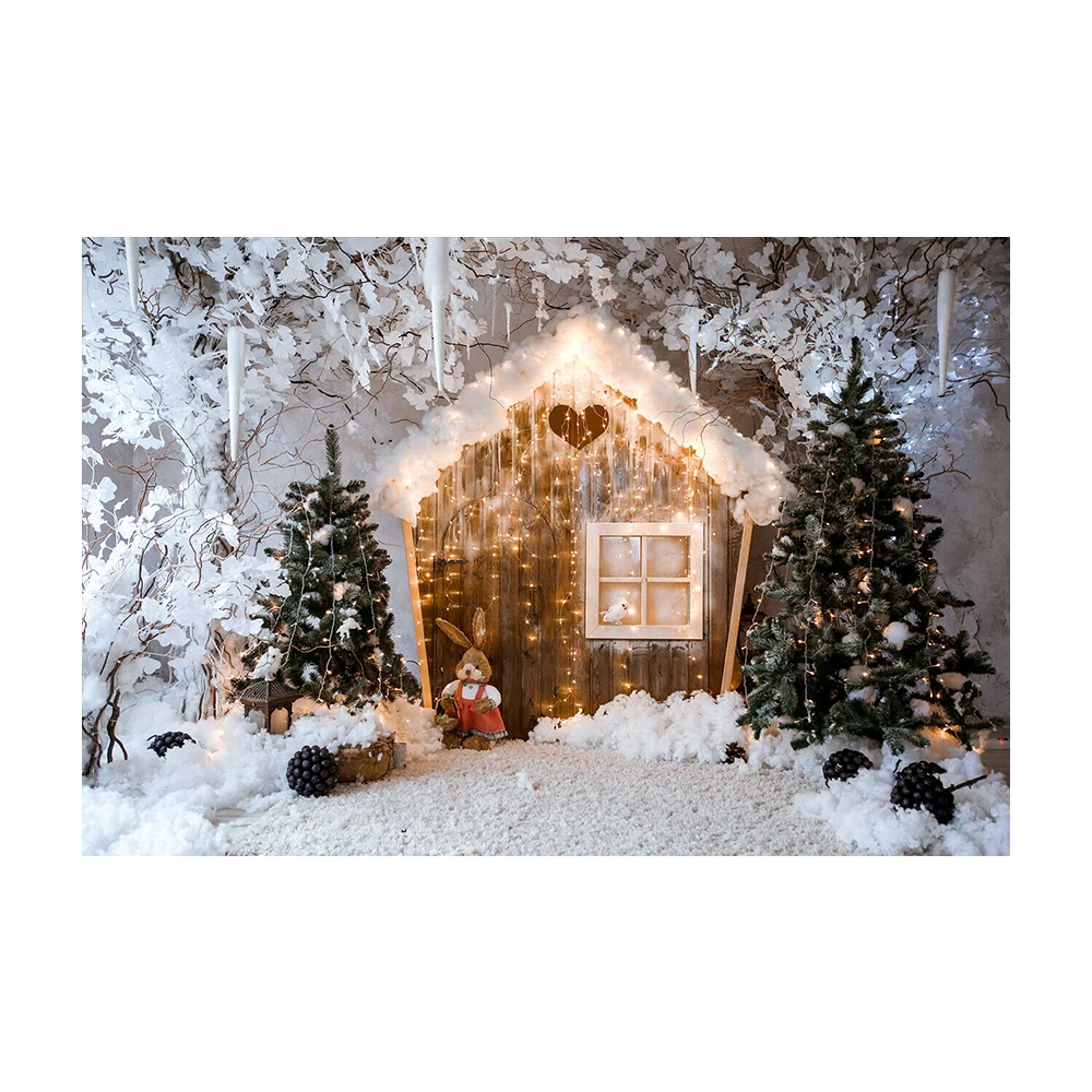 

Seekpro Backdrop for photography Merry Christmas Wood Child Birthday Party Background Decorations Baby Shower Banner Backdrop