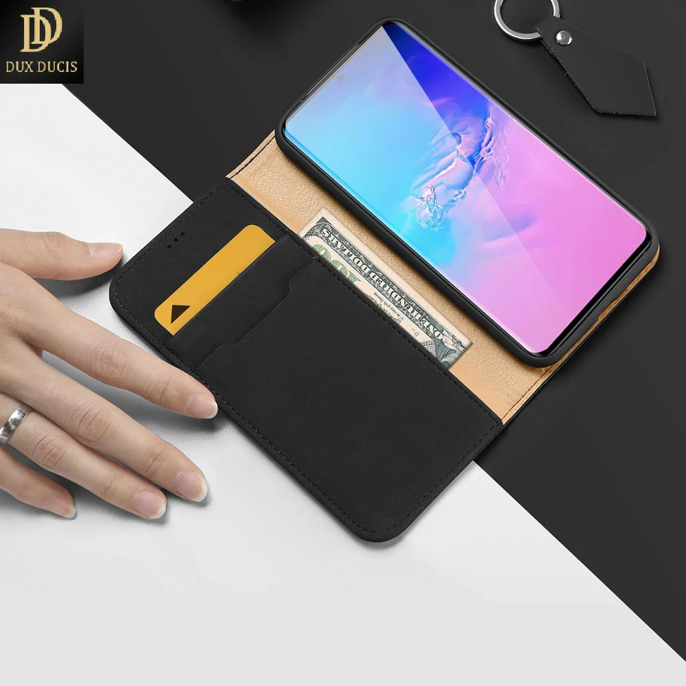 

For Samsung Galaxy S20 Ultra DUX DUCIS Wish Series Luxury Case Flip Cover with card Slot Sturdy Stand Support Wireless Charging