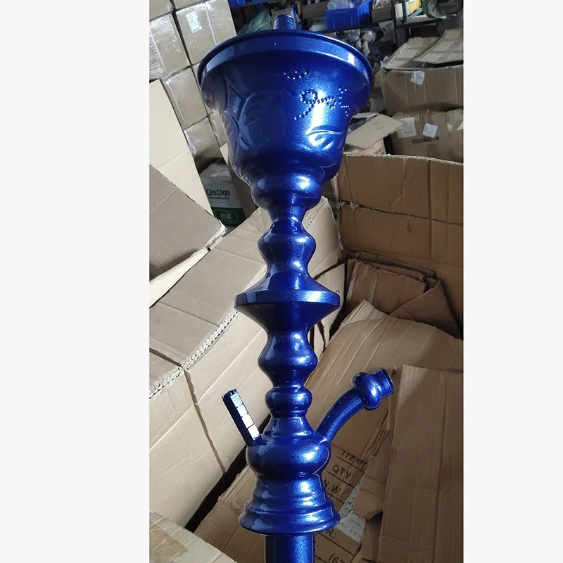 Классический кальян в арабском стиле Chicha большой стальной с держателем для льда