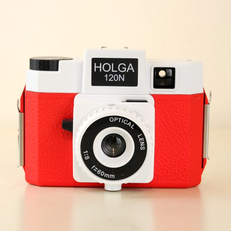 HOLGA 120N красно-белая 120 камера среднего формата Lomo Kodak Fujifilm