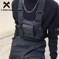 11 bybbs dark function tactical chest bag hip hop streetwear men functional waist bags adjustable pockets waist shoulder bag