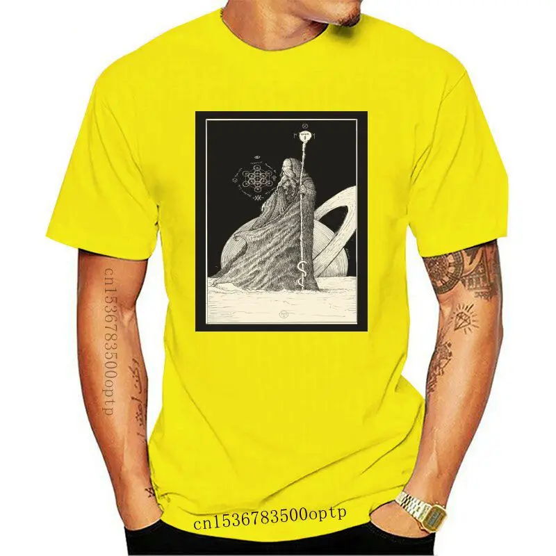 

The Hermit Tarot Card Art Logo men's (woman's available) t shirt black