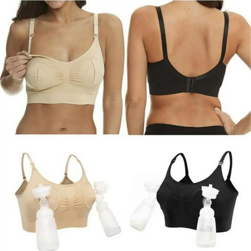 Женский бюстгальтер для кормления черный пуш-ап без рук беременных 2019 | Мать и