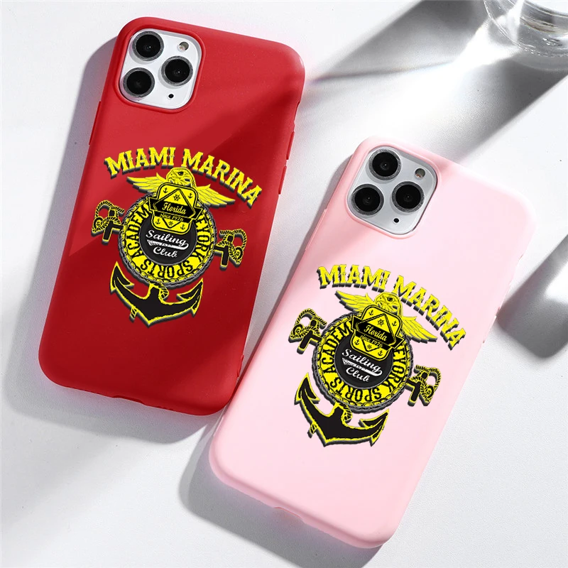 Мягкий чехол для телефона из ТПУ с изображением Майами Марины iPhone 11 Pro X XS XR MAX 7 8 6